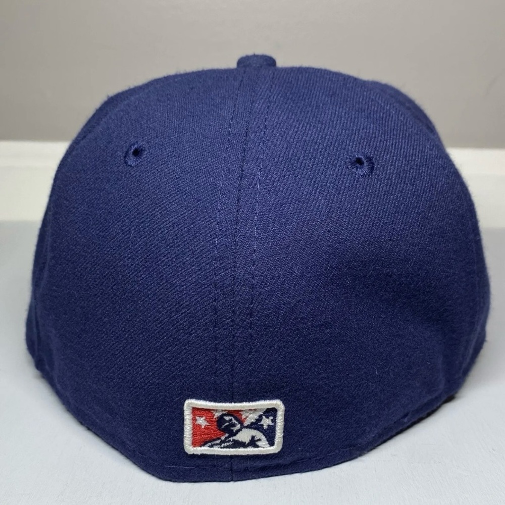 New Era 59Fifty Hagerstown Suns MD MiLB Hat Sz 7 Retired Logo Navy Baseball Cap - Picture 6 of 14